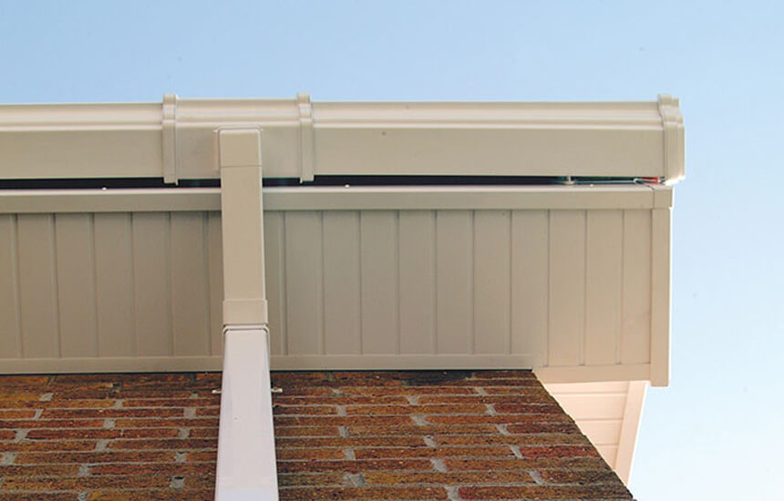 White uPVC guttering and soffits