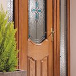 Oak effect traditional composite door